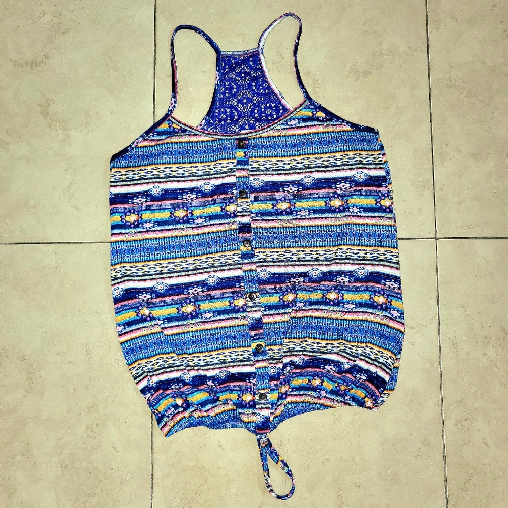 Trendy Blue Print Shirt